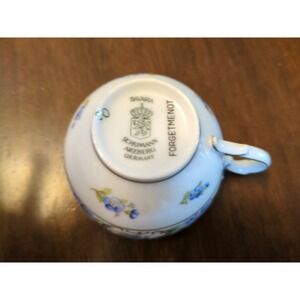 Vintage Schumann Bavaria Demi Cup & Saucer  "Forgrt Me Not" 20 & 21